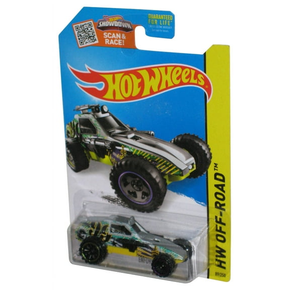 Hot Wheels HW Off-Road (2013) Green & Silver Enforcer Toy Car 89/250