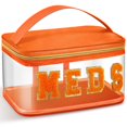 thumbnail image 1 of Bolsa de cosméticos Geetery Chenille Letter Orange Nylon 23x15x12 cm, 1 of 7