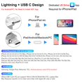 JSL JDTDC USB Flash Drive(Apple MFi Certified)USBC and Lightning Thumb
