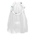 thumbnail image 4 of WRISTBIQUE Bride Flower Wreath Headband Gauze Plastic 1Pcs 7.9x7.9x16.5in, 4 of 9