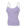 thumbnail image 3 of Emmalise Women's Basic Short Camisole Adjustable Strap Layering Cami Tank Top (3Pk Oat, Lavender, Taupe, Small), 3 of 6