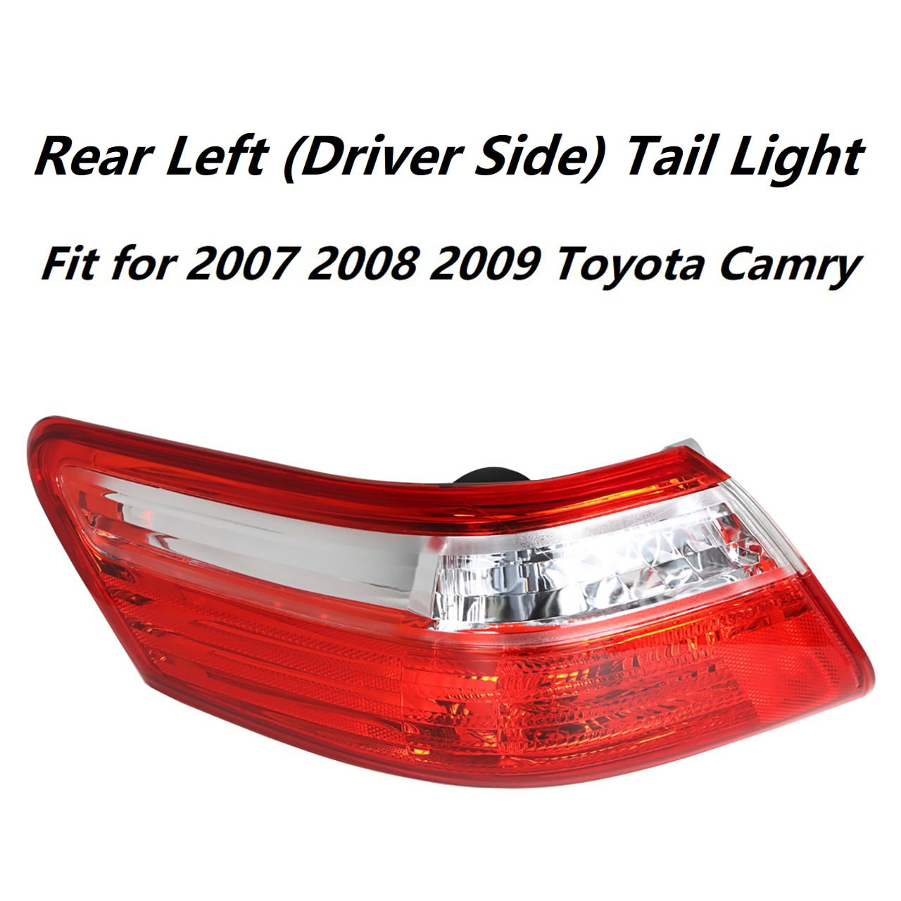 Rear Tail Light Lamp Housing Assembly Fit for 2007 2008 2009 Toyota Camry, Rear Left (Driver Side)