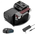 thumbnail image 1 of yeacher Aiguiseur de Couteaux Électrique à Double Alimentation avec Support d'Angle Ajustable, Batterie 4000mAh, Moteur 500W, Ponçage Multifonction pour la Maison et l'Artisanat, 1 of 7