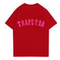 thumbnail image 1 of T-shirts pour Femmes Trapstar T-Shirt Imprimé pour Femmes Décontracté Graphique Junior Filles Manches Courtes tee-Shirt Original avec Col Rond(Rouge, 2TG), 1 of 3