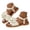 Beige, variant on Women's Flower Flat Sandals Open Toe Ankle Strap Summer Beach Shoes Casual Comfortable Cork Sole Footwear Size 6-10 Beige