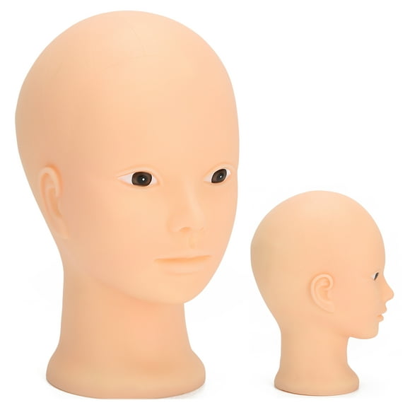 LAFGUR Mannequin Head Makeup Training Practice Hat Display Bald Mannequin Head 49cm,Mannequin Head