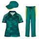thumbnail image 4 of KANY Ropa olímpica breakdance Disfrde Halloween para Hombres mujeres adultas, Breakdance ropa para adultos Vestuario para espectáculos, Traje verde con solapa #23 Mujeres M, 4 of 8