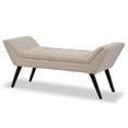thumbnail image 1 of Baxton Studio Tamblin Banc Capitonné en Beige, 1 of 4