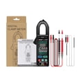 thumbnail image 2 of 600A Clamp Meter, 6000 Counts, Digital Voltage Auto-ranging, Measures Current Voltage Temperature Capacitance Resistance - Black, 2 of 10