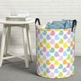 thumbnail image 6 of Fuzoiu Colorful Rubber Duck Print Circular Hamper,Laundry Basket with Handle,Collapsible Laundry,Dirty Clothes Storage Basket,for Bedroom Bathroom Dorm Living Room-Medium, 6 of 6