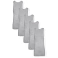 thumbnail image 1 of Hanes Men's 5-Pack Ribbed Tank Tops Gray, 2X-Large, 1 of 5