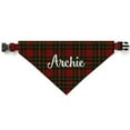 thumbnail image 3 of Personalized Christmas Plaid Pet Bandana, 3 of 3