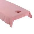 thumbnail image 3 of TISHITA Professionnel Respirant Lavable Coton Table de Massage Lit Housse de Coussin Ajustée Drap Rose, 3 of 5