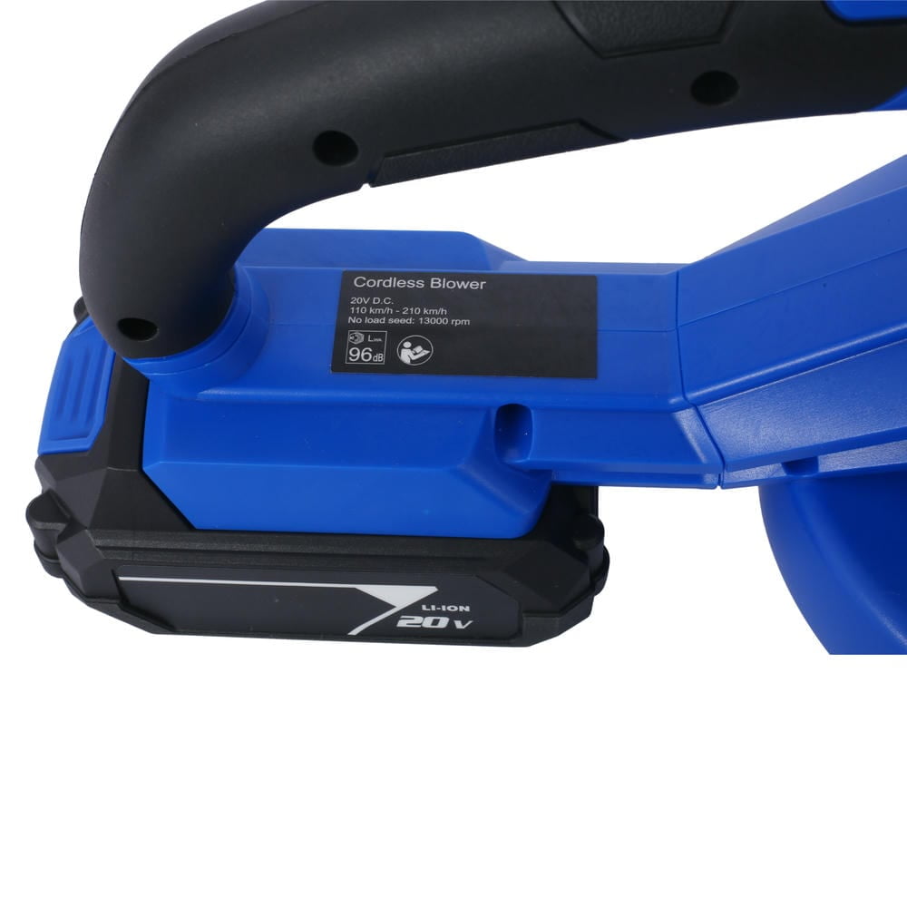 Topcobe 20V Battery Powered Leaf Blowers for Lawn Care, Patio, Blowing Leaves and Snow, Electric Leaf Blower Cordless with Battery and Charger - 2 Speed Mode