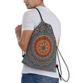 thumbnail image 3 of Easygdp Mandala Drawstring Backpack, Beach Sackpack, Travel Sackpack Lightweight for Sports, Gym, Travel, Swimming - Small, 3 of 9