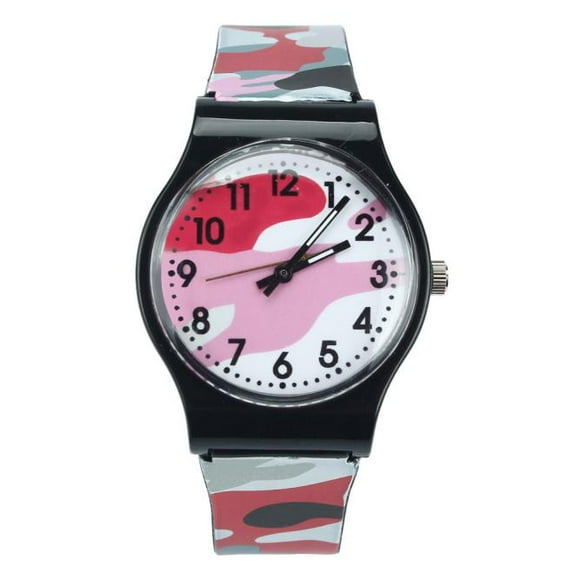 HOARBOEG Watch for Kids Camouflage Children Watch Quartz Wristwatch For Girls Boy Red