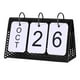 thumbnail image 2 of Calenrio con tapa creativa, marco de hierro de mesa, página de inicio independiente, adornos de decoración simples decorativos para oficina Negro Colco Calendario de escritorio, 2 of 8