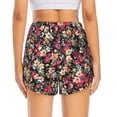 thumbnail image 2 of Lsque Many Kind Of Flowers Printed Women's Running Shorts with Liner Pockets,Elastic Quick Dry Workout Athletic Gym Yoga Shorts,Womens High Waist Shorts-Medium, 2 of 9