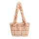 thumbnail image 1 of Bolso Esponjoso Lindo Nube Con Clip Felpa Suave Y Cruzado Un Hombro para Mujer (Caqui), 1 of 9