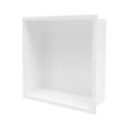 thumbnail image 5 of Recessed Shower Storage Shelf Stainless Steel White Bathroom Shower Organizer, 5 of 13