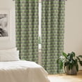 thumbnail image 3 of Ambesonne Exotic 4-Panel Curtains, Hawaiian Jungle Palm Trees, 56"x63", Grey Lime Green, 3 of 4