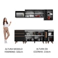 thumbnail image 5 of Cocina Integral Completa Modular Madesa Reims 235cm NN 01, 5 of 5