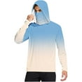 thumbnail image 2 of qelini Sun Protection Shirts with Hoodies and Masks UV Protection Quick Dry Lightweight Outdoor Work Breathable Printing Thumbhole Shirts for Running Outdoor Hiking, 2 of 6