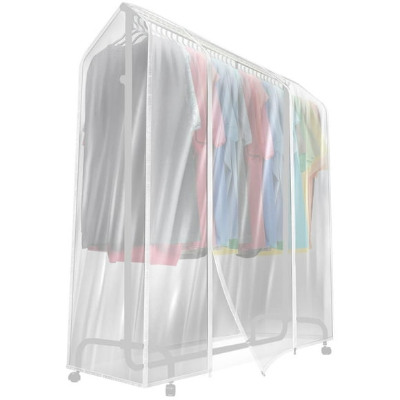 Perchero transparente Sorbus para ropa, 6 pies