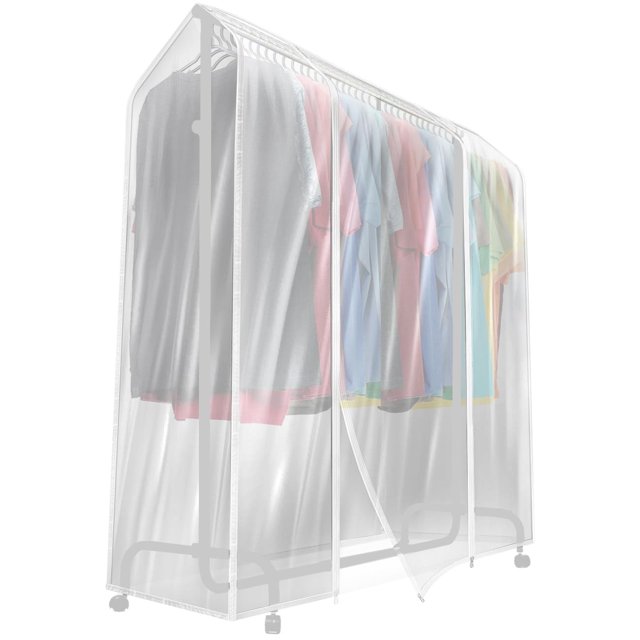 Perchero transparente Sorbus para ropa, 6 pies