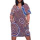 thumbnail image 2 of Vestido de bolsillo suelto con arte aborigen australiano, vestidos de mujer elegantes y bonitos. Ropa., 2 of 7