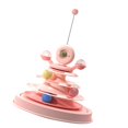 thumbnail image 3 of Interactive Cat Toy, Interactive Cat Toy with 3 Ball Tracks Safe Durable Anti Slip Easy Assembly Family Indoor Rotating Kitten Toy Suitable for All Cats, 3 of 7