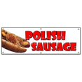 thumbnail image 1 of SignMission B-72 Polish Sausage 72 in. Polish Sausage Banner Sign - Sandwich Concession, 1 of 4