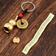 thumbnail image 4 of 3 Pieces Chinese Gourd Brass Wu Lou Keychains Feng Shui Coins Calabash Decorations Pendant Key Rings for Good Luck Fortune Longevity Wealth Success, 4 of 5