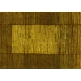 thumbnail image 1 of Ahgly Company Indoor Rectangle Abstract Yellow Contemporary Area Rugs, 2' x 4', 1 of 4