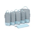 thumbnail image 1 of 6-Piece Packing Cube Set - Lightweight Luggage Organizers for Travel, Vacation and Suitcases - Durable Accessories with Compression, 1 of 5