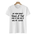 thumbnail image 4 of Daisyyozoid T-Shirt Joyeuse Fête des Mères pour Femmes Col Rond Imprimé Lettre Manches Courtes Décontracté, 4 of 5