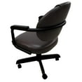 thumbnail image 2 of Tobias Designs 34" Swivel Metal Dining Chair with Upholstered Seat in Black, 2 of 2