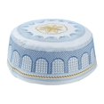 thumbnail image 1 of Sombrero de oración árabe omaní sombrero turco uso diario para 58cm Azul Yuyangstore Sombrero musulmán islámico, 1 of 7