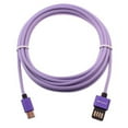 thumbnail image 6 of For TCL ION X - 10ft USB-C Cable Purple Extra Long Fast Charger Power Cord Type-C Sync, 6 of 8
