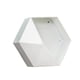 thumbnail image 1 of Maceta moderna de pared para flores, contenedor decorativo para plantas. Blanco 35cm, 1 of 9