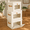Beige-Medium - 3 Pack, variant on Medium Fabric Storb- Collapsible With Open Window 3 Pack Closet Baskets For Shelves Stackable Decorative Boxes Home Dorm Beige 13.7"x 9.8" X
