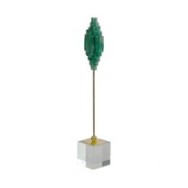 A & B Home Vintage Glamour Statue In Green AV43713