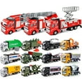thumbnail image 2 of Gprince Véhicule d'Ingénierie Simulation 1:48 Jouet Échelle de Feu en Alliage pour Enfants Modèle de Voiture à Rétrofriction pour Garçons Cadeaux Collection, 2 of 7
