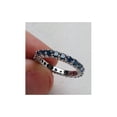 thumbnail image 2 of 1ct Treated Blue Diamond Eternity Ring 14K White Gold, 2 of 3