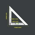 thumbnail image 4 of Gkeoshab Outils de Menuiserie Angle de Frappe 45 90° Angle de 200mm à 300mm Angle de Charpentier Règle Triangulaire en Aluminium pour Marquage et Dessin Précis Maison & Jardin, 4 of 9