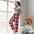 thumbnail image 5 of Sikiie Heart Plaid Women’s Ultra-Soft Comfy Lounge Pants Sleepwear Comfy Lounge Pants Drawstring Sleep Bottoms with PocketsXX-Large, 5 of 6