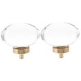 thumbnail image 4 of FRCOLOR 2pcs Crystal Knob Cabinet Knob Decorative Dresser Knob Drawer Pull Dresser Handle, 4 of 8