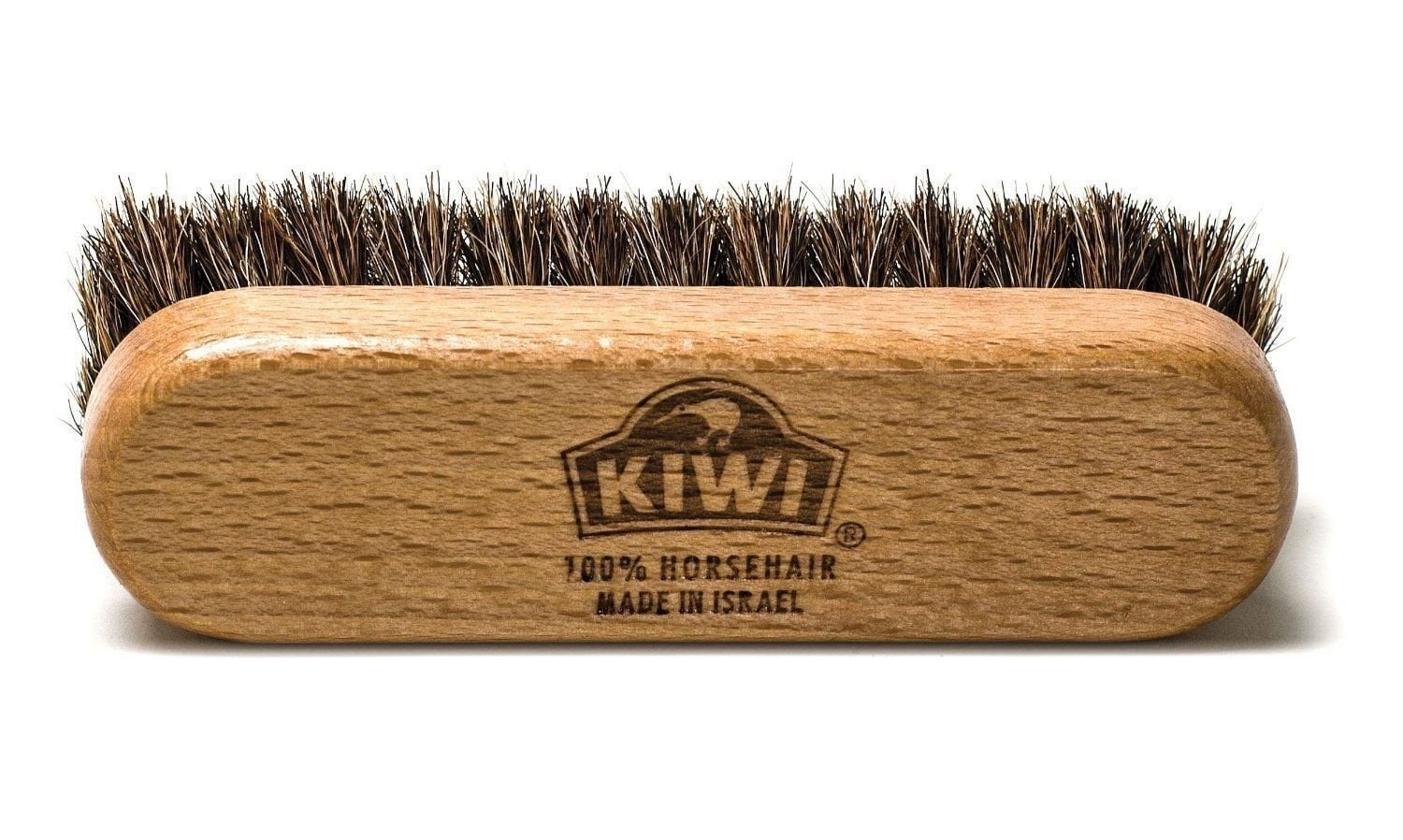 Kiwi Shoe Shine Brush 100% Horsehair 6 1/2" Long NEW 
