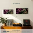 thumbnail image 4 of Elephant Stock Lavander Marijuana Wall Art - Horizontal Multi Panel Canvas - Living Room Wall Decor - Floral And Botanical Multi Panel - Black And Purple Decor - 26" x 12", 4 of 8