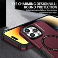 thumbnail image 4 of TECH CIRCLE for iPhone 16 Plus Case,Heavy-Duty Tough Rugged Full Body Shockproof Wireless Charging Protective Case Compatible with Magsafe for Apple iPhone 16 Plus 5G 6.7 inch 2024,Winered, 4 of 10